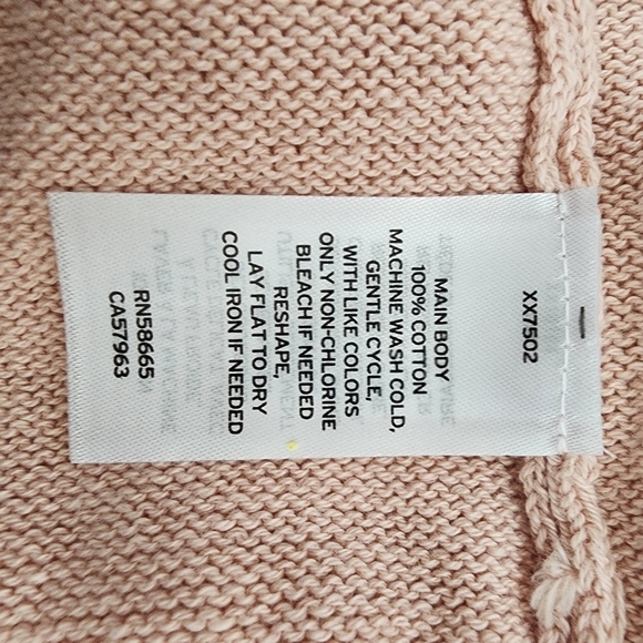 BP V Neck Blush Pink Cropped Women's Cami Sweater  Size M NWT - Picture 4 of 6